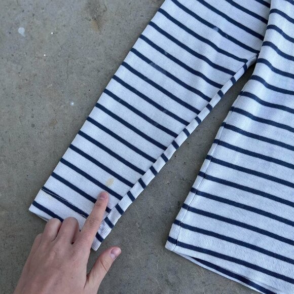 Vintage LL Bean Striped Sweater Shirt Women's Medium - Picture 6 of 8